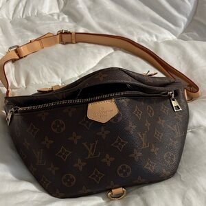 Inspired by Dark Brown Monogram Fanny pack
